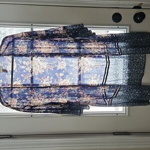 Floral Open Front Kimono